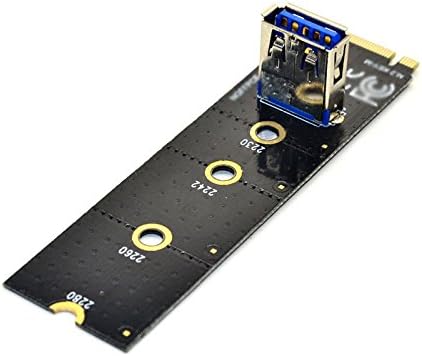 Tekit ngff M.2 до USB 3.0 PCI-E Riser картичка M2 Adapter Extender Adapter за рударство BTC/ETH, NGFF M.2 до PCI-E X16 Слот за