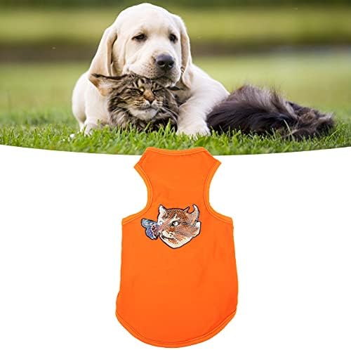 Куче облека за кучиња, облека за миленичиња лесна за употреба и складирање на DIY Designe за кученца портокал-л