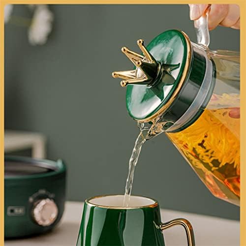 ZLXDP стаклена вода поставена домашна дневна соба гостопримство чајник сет чаша чаша чај нордиски стил сет со топла база подароци