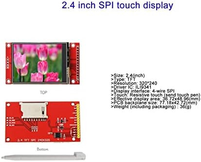 2,4 INCH SPI TFT LCD Display Module ILI9341 320X240 Резолуција, со функција на допир STM32