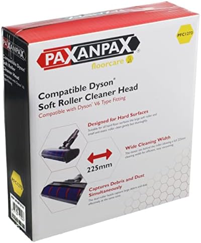 Paxanpax PFC1273 Компатибилен Мек Ролери Почиста Глава За Dyson V6, Пластика