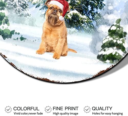 Снежен човек Божиќен венец знак Зимска сцена Божиќна капаче за кучиња околу метални лимени знаци на отворено Божиќни украси украси Ретро плакета