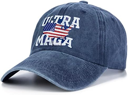 Висока ултра Мага Хет Американско знаме Бејзбол капа 2024 Трамп Каминувач капа за жени мажи