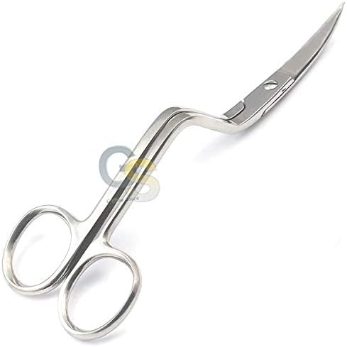 G.S 6 инчи свиткана рачка криви ножици за везови-совршени за машински везови