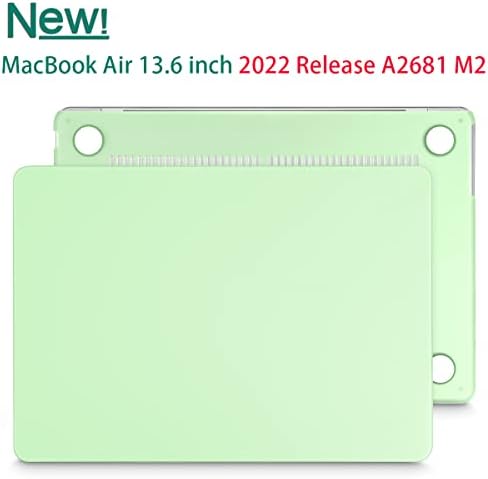 Туиклол Компатибилен Со Најновиот Macbook Air 13,6 инчен Случај 2022 M2 A2681, Пластична Тврда Обвивка Со Капак на Тастатурата &засилувач;