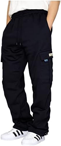 Jогер на Егмода Машка џогер со џебови, мажи обични карго панталони на отворено спортски модни обични атлетика панталони хареми панталони