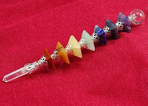 Хармонизирајте го стапчето мултистонска пирамида седум чакра скапоцен камен реики лекување кристален подарок духовен
