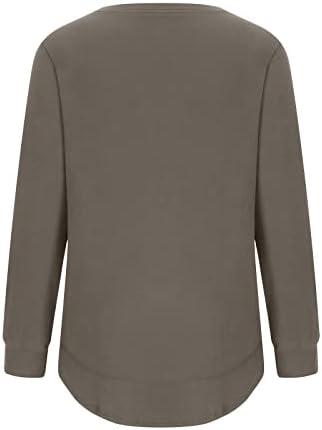 Bilqis долги кошули со робови за жени со екипаж џемпери лесни лабави туники врвови обични модни есен зимски маици