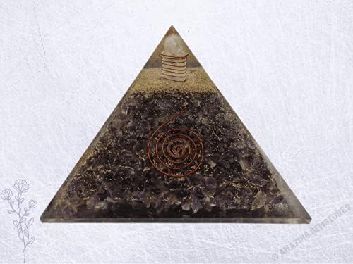 Аметист Голем оргон пирамида и природни кристали генератор на енергија - XXL кристален оргон камен