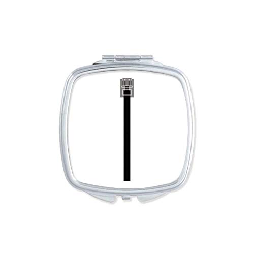Црн интернет кабел УСБ приклучок Огледала Преносен компактен џеб шминка двострано стакло