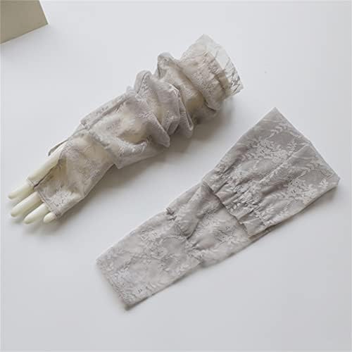 N/лето лабава чипка ракави за ракави на женски рачки тенки долги ракави на рака со изложена прсти со изложеност на половина прсти