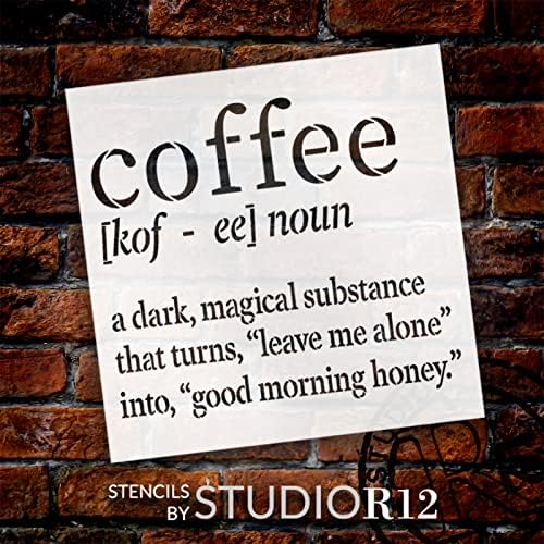 Смешна именка за именка на кафе, матрица од студија12 | Темна магична течност | Занаетчиска саркастична DIY кујна или канцелариски