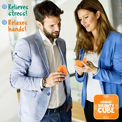 2pcsinfinity Cube Fidget играчка, сензорна алатка EDC Fidgeting Game за деца и возрасни, кул мини гаџет најдобро за олеснување на