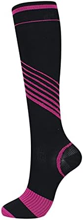 Компресија чорапи во боја лента за компресија чорапи мажи и жени Еластични чорапи женски ленти