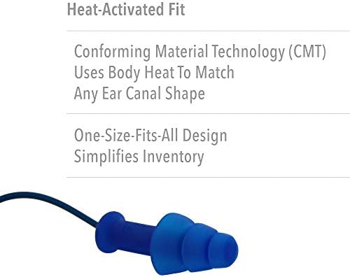 Хауард Лејт од Honeywell Smartfit, активирана со кабел за еднократна употреба на топлина, со употреба на уши, 100-пара, портокалово