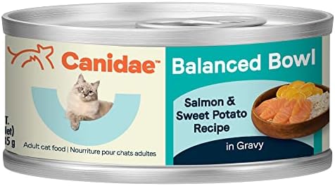 Canidae избалансирана чинија со влажна мачка храна, лосос и сладок компир, рецепт, 3 мл.