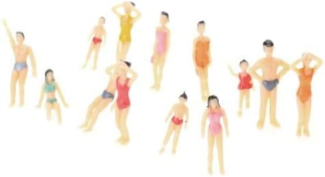 Модел Плажа Фигури Скала Мали Луѓе Фигури Насликани Шарени Човечки Модел Играчки 20 парчиња