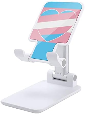 Трансродово Знаме Мобилен Телефон Штанд Прилагодлив Преклопен Таблет Десктоп Телефон Носителот Додатоци
