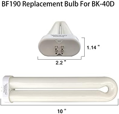 10 инчи 32w BF190 Замена Црна Сијалица Компатибилен Flowtron BK-40D, FUL32T8/BL, 365nm U V Светилка, 10 Инчен Должина