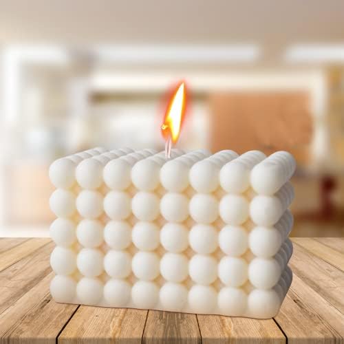 Верчеко силиконски свеќа за свеќи 3Д магичен меур коцка топка сапун за сапун за DIY чоколадна смола од калап од 1 пакет од 1