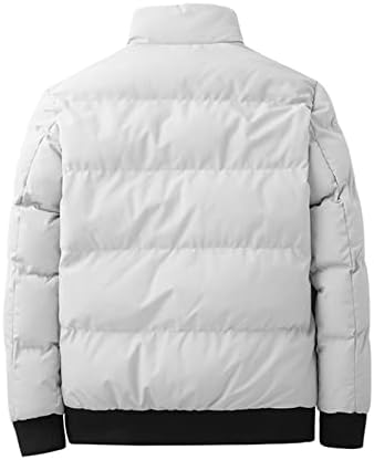 Менс зимски палта со памук со качулка со качулка