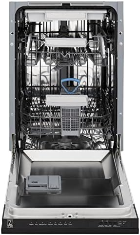 Zline 18 Tallac Series 3rd Rack Top Control Машиница за миење садови во црн не'рѓосувачки челик со када од не'рѓосувачки челик, 51DBA