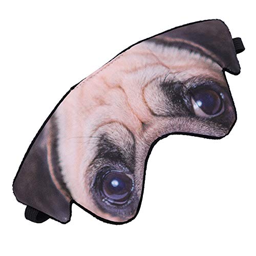3Д Смешна маска за спиење на животни за очи, лесна ноќ за дишење на ноќта за слепи очи за очи за очи со мека удобна еластична лента симпатична