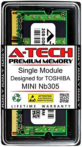 A-Tech 2GB RAM МЕМОРИЈА За Toshiba MINI NB305 | DDR2 800MHz SODIMM PC2-6400 200-Пински Не-ECC Меморија Надградба Модул