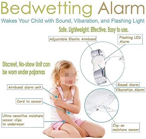Аларм За Енуреза за мокрење во кревет, Решенија Ноќни За Возрасни и Бебиња Постари И Гласен Звук И Силни Вибрации Ефикасен Начин За