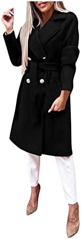 Amxyfbk женски долги карирани карирани јакна од јак на јакната на јакната на јакната надолу со огромна кошула со долг ракав со завој