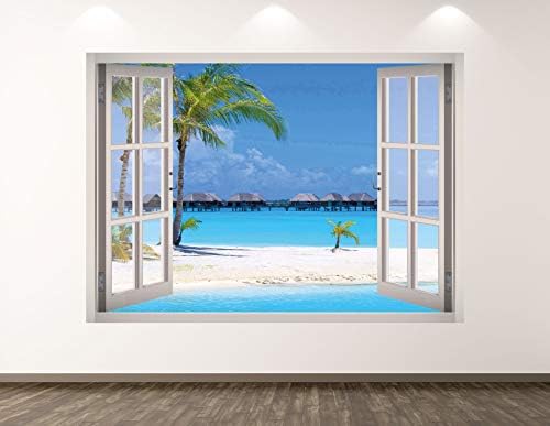 Западната планина летна плажа wallидна декорална уметност декор 3Д прозорец океански налепници uralидални детски простории обичај подарок