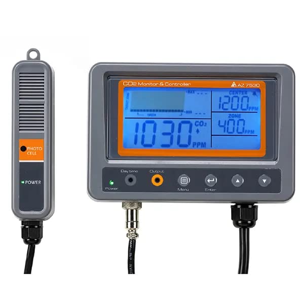 CO2 монитор и контролер со далечински сензор 0 ~ 5000 ppm AZ 7530