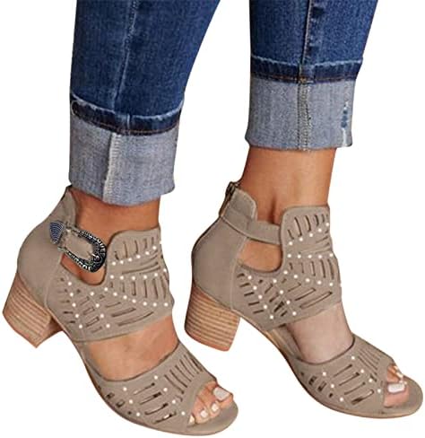 Фупинодирани чевли за жени сандали, женски сандали чевли удобност одење на ринезон отворено пети лизгачки сандали станови