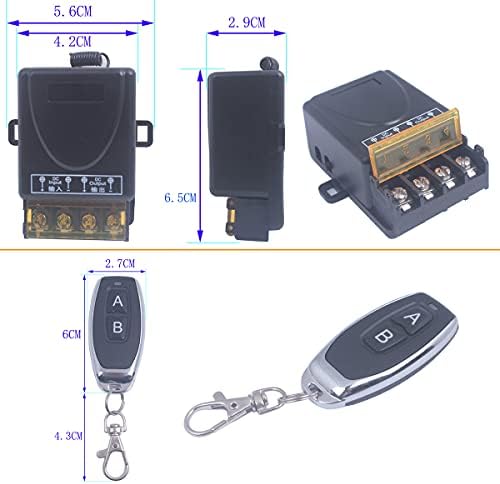 9V/12V/24V/48V/72V/85V безжичен далечински прекинувач со прекинувач за напон со долг дострел за анти-кражба на аларми Циклуси на