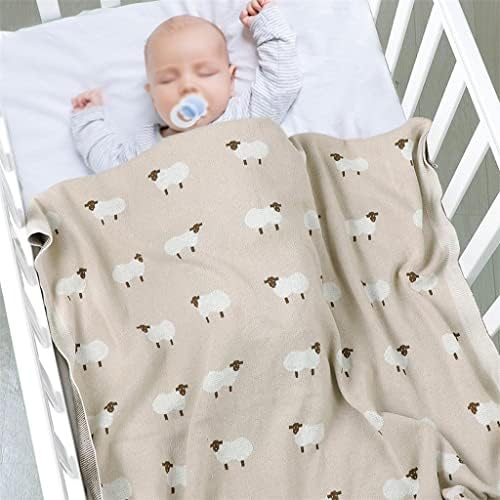 Htklcz ќебиња Swaddle завиткан памук плетена детска деца шетач за шетач за постелнина ватенка супер меки додатоци за деца