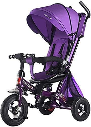 Лого Детски автомобил Трицикл за обука за велосипеди шетач за бебиња мултифункционално 1-3-6 години трицикл за ротирање на седиштето за безбедност на седиштата за м?