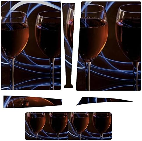 Алкохол црвено вино целосна заштитна заштита на покритие за покривање на кожата на налепница за декларирање компатибилен со конзолата
