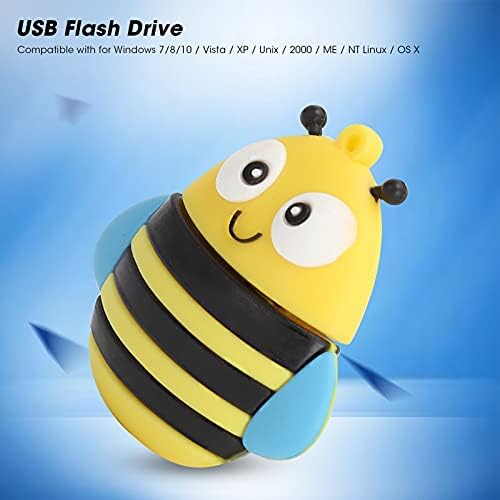 USB Флеш Диск Складирање На Податоци Голема Брзина Пренос Споделување Цртан ФИЛМ 3d Пчела Модел Жолт Приклучок И Игра Симпатична Мода Pendrive
