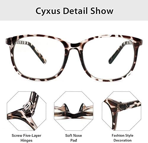 Syxus 2 Пакет Сини Светлосни Очила Пакет Полу-Без Рамки УВ Блокирање Јасна Леќа Компјутер Очила