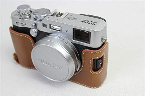 Стп Кожа Половина Тело Камера Капак Торба Долниот Случај За Фуџифилм Фуџи Финепикс X100V