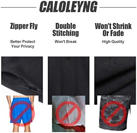 Caloleyng Mens Cotton 8 Долга обична салон руно шорцеви џебови џогер атлетски тренинг салата за пот -шорцеви