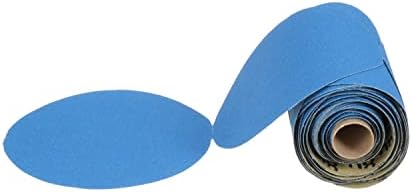 3М Стикит сина абразивна ролна на дискот, 36202, без дупка, 6 во, 80+ одделение, пакет од 50, автомобилски дискови за пескање за отстранување на облогата, поправка на телото