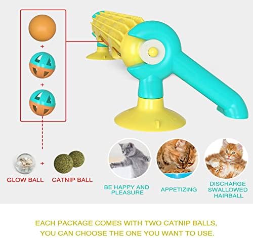 Дојди играчки за мачки, сложувалка, топчеста табела, играчка за маче, смешна мачка, бесплатна ротација на 360 °, за да го зголеми