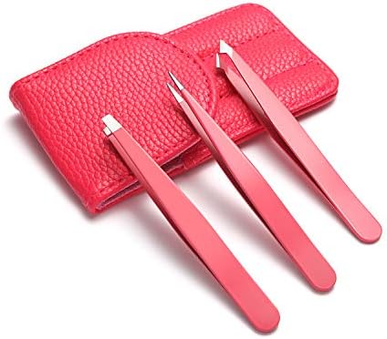 Прецизни пинцети за веѓи наклонети пинцети поставени за жени девојки дневно шминка професионална алатки за отстранување на веѓи од не'рѓосувачки