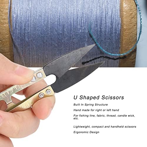 Ножици за шиење, ножици за вез од не'рѓосувачки челик 8 парчиња удобен зафат за ткаенина за риболов линија за навој