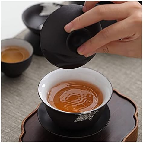 Чај постави керамички класичен чај кунгфу поставувања погодни за патувања дома и канцеларија кинески традиционален чај сет чајник