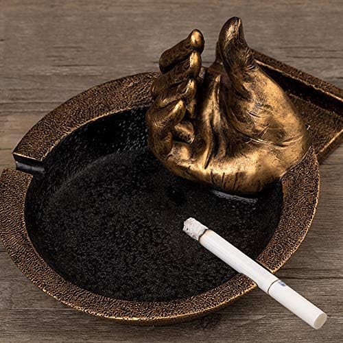 Mxiaoxia Европска креативна пепелска форма на рачно во форма на смола од смола, мултифункционална канцеларија Ештрај