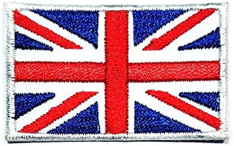 Кленплус 1, 2Х2 ИНЧИ. Мини Британската Унија Џек Знаме Лепенка Земја Национално Знаме Везени Апликација Значка Закрпи САМ ЈАКНА Маица
