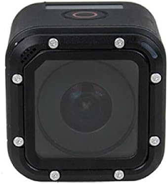 Natefemin црна трајна алуминиумска метална рамка стаклена леќа за замена на прстенот за замена за GoPro Hero4 сесии за додатоци на фотоапарати