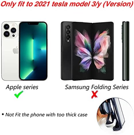 Kikimo 2021 Tesla Model 3 Model y Holder на телефон, Tesla Model 3 Model y додатоци, прилагодлив монтиран телефон за телефони,